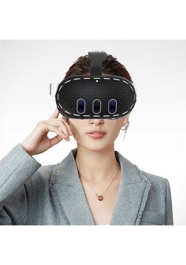 Meta Quest 3 Vr Kulaklık Çizilmez Silikon Kaplama İçin Koruyucu Kılıf - Beyaz