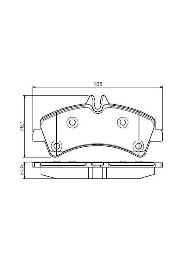 Volkswagen Crafter 2.0bitdı 2011-2016 Bosch Arka Balata Wva29217
