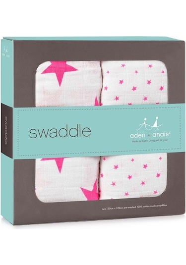 Aden Anais Ikili Müslin Set - Floro Pink Çok Renkli