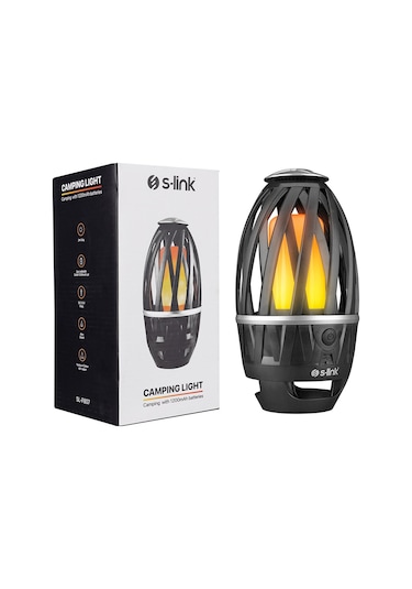 S-Link SL-F807 34 Ledli 1200mah Usb Şarjlı Alev Efekti Dekoratif