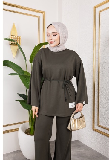 Mevsimlik Modal Kumaş Takım - T114 Haki