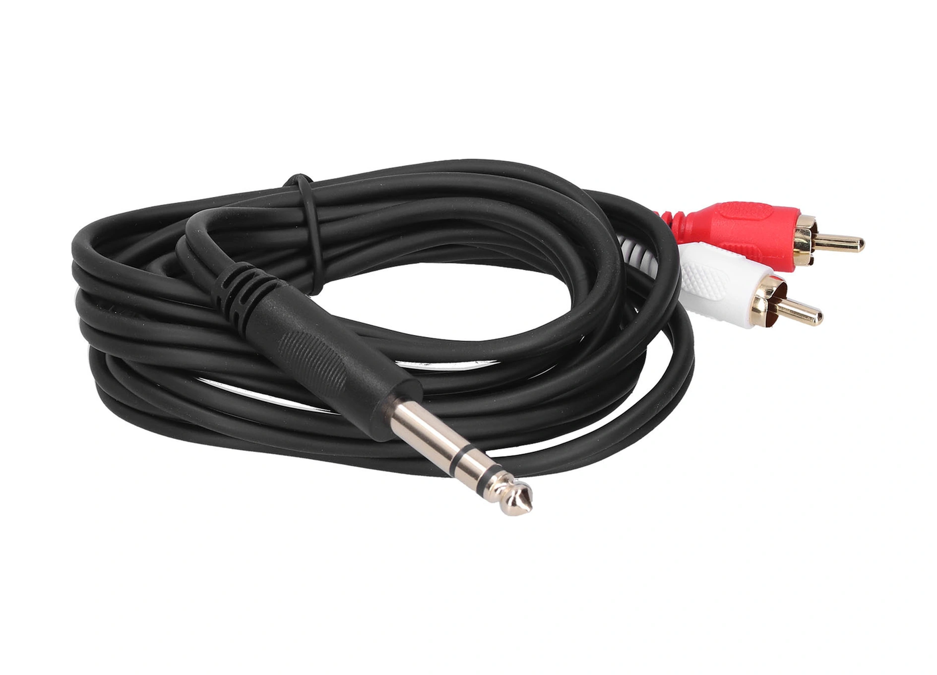 Shineyee 1.5 Metre Uzunlukta 6.35mm Erkekden Çift Rca Erkeğe Ses Kablosu - Mikser Ve Hoparlör Bağlantısı İçin Kaliteli Pvc + Bakır Malzeme