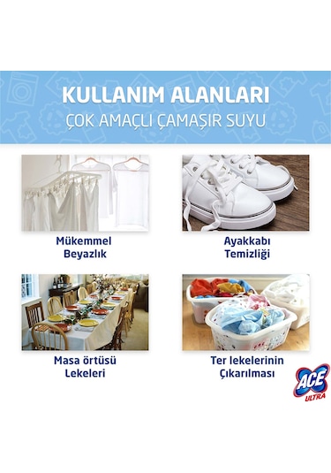 Ace Çamaşır Suyu İçermez Ultra Köpük Banyo 3 x 700 ML