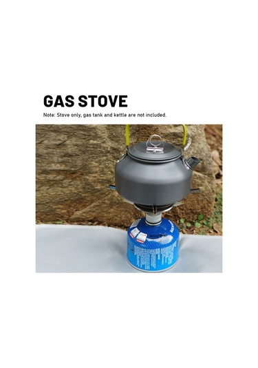 Vkemall Açık Hava Dağcılık Gaz Ocağı Başlığı Piknik Tabağı Ocağı Başlığı Kamp Ocağı Yüksek Güç Ayarlanabilir Enerji Tasarrufu Katlanır Ocak Gümüş