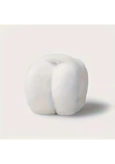 Primepickings 1 Adet Kadın Yumuşak Esnek Kış Kulak Isıtıcı Krem Rengi Anime Tarzı Yıkanabilir Başlık