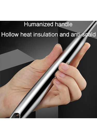 Sones Kacheeg 304 Paslanmaz Çelik Soya Sütü Kaşığı Mutfak Yağ Filtresi Kepçe, Boyut: 9,3 X 26,3 Cm