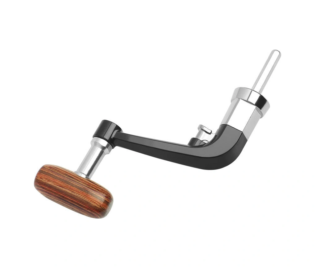 Dianziye Metal Kollü Göl Balıkçılığı Makinesi Kolu, Ahşap Tutamaklı Katlanabilir, Kaymazsız, 5000-6000 Boyutları İçin Uygun, Vida Kapaklı Değiştirme Parçası