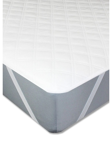 Kapitone Elastik Bantlı Su Sıvı Geçirmez Yatak Koruyucu Alez