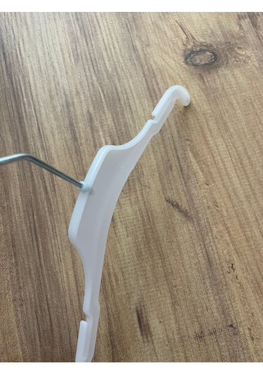 30adet-26cm Beyaz Bebek Kıyafet Askısı Beyaz