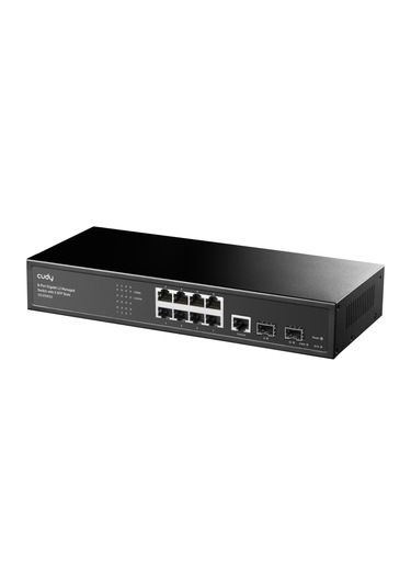 Cudy GS2008S2 2 Port Gigabit SFP 1 Port ConsoL 8 Port L2 Yönetilebilir Gigabit Metal Switch