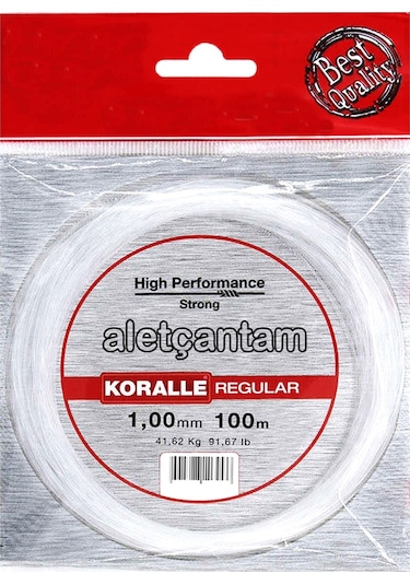 Aletçantam Regular Şeffaf Kalın Misina İpi 1mm - 100 Metre