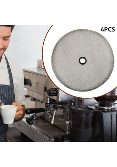 Homyl 4 Adet French Press Yedek Filtre Paslanmaz Çelik Örgü Ev Gümüş