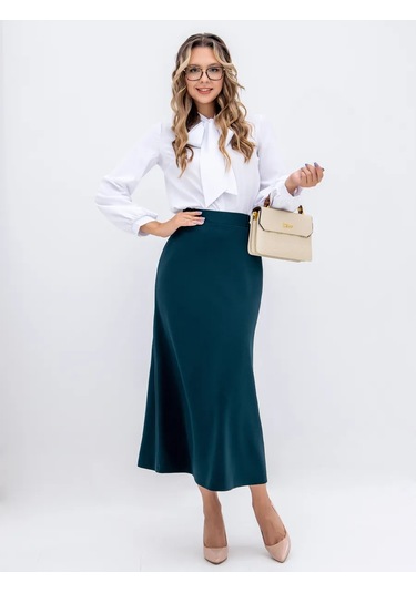 Sm.belıanını Lastikli Uzun Etek 261861028 Koyu Yeşil