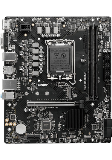 MSI Pro H610M-E Intel H610 5600 MHz DDR5 Soket 1700 mATX Anakart
