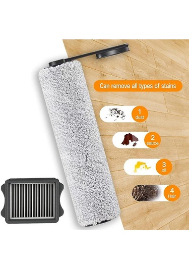 Yaleker Tineco S5 Kombi Islak/kuru Süpürge İçin Yüksek Performanslı Hepa Filtreli Silindir Fırça