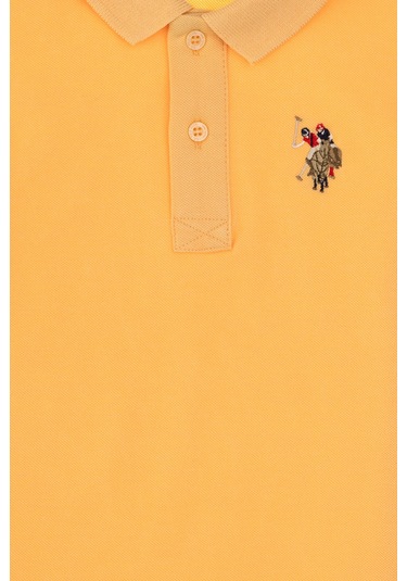 U.S. Polo Assn. Erkek Çocuk Kavun Basic Polo Yaka Tişört 50306484-VR202