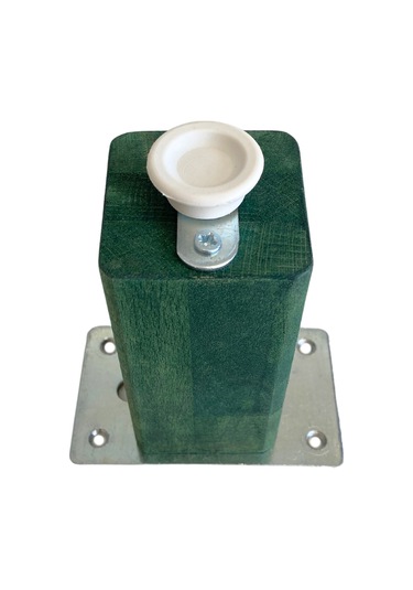 Kale Ayarlı Ahşap Ayak Mobilya Masa Ve Dolap Ayağı Yeşil Kayın/gürgen Ağacı 12cm 2 Adet Yeşil