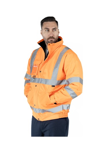 Hi-vis İş Montu Turuncu