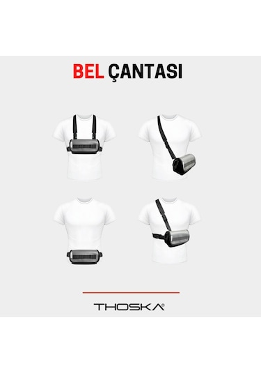 Thoska Bel Çantası Siyah Siyah