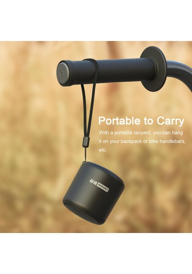 Xiyyadms Lenovo L01 Mini Bluetooth Hoparlör, Tws İçin Uyumlu, Mikrofonlu免提, 400mah Pil Ve Askı Kordonu - Beyaz