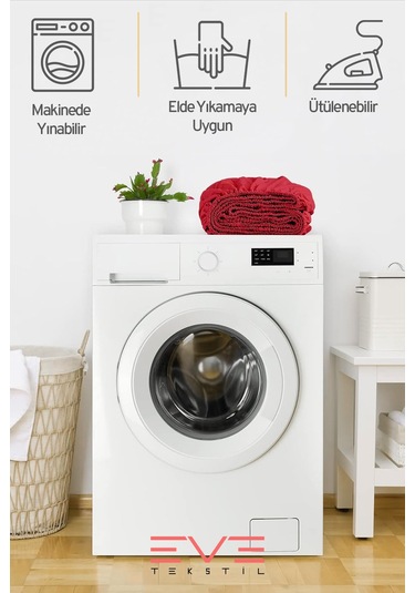 Eve Tekstil %100 Doğal Pamuk Tek Kişilik Rainforce Kumaş Lastikli Çarşaf Ve Yastık Kılıf Set Kırmızı