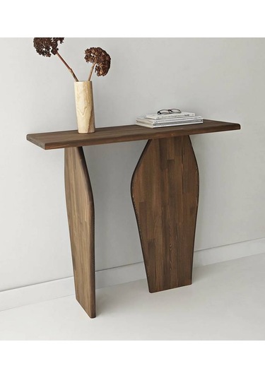 Arya Masif Ağaç Dresuar 100 Cm Ceviz