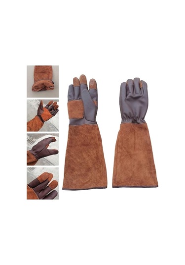 Trendooze Homyl Uzun Bahçe Eldiveni, Gül Budama Eldiveni Kadın Erkek Çiftlik Kullanımı