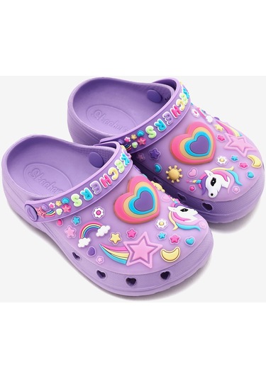 Skechers Heart Charmer - Miss Girly Küçük Kız Çocuk Mor Sandalet 308406n Lvmt Mor