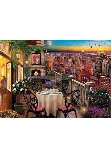 Art Puzzle New York'Ta Akşam Yemeği 1000 Parça Puz