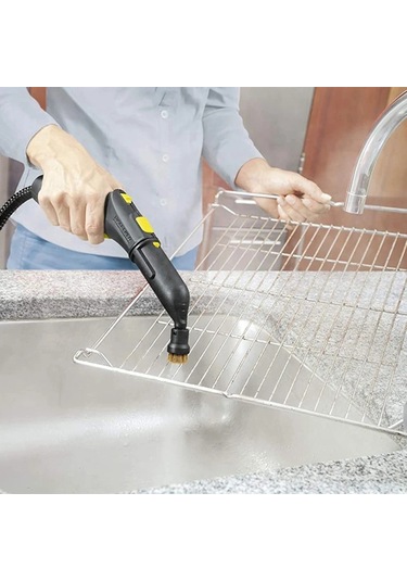 Siyah-8pcs Karcher Uyumlu Buhar Motoru Aksesuarları İçin Uygun Sc1 Sc2 Sc3 Sc4 Sc5 Buharlı Fırça Kafası