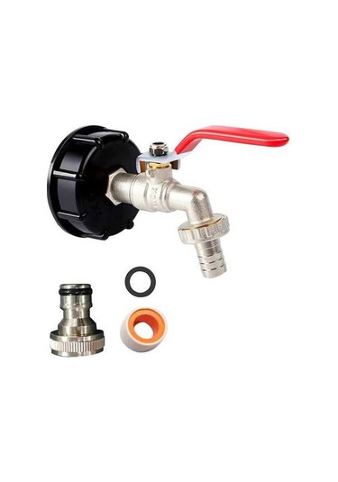 Ulzyvf İbc Konteyner 1/2 İnç Pirinç Ibc Tankı Aksesuarları S60x6 Su Deposu 1000l Ibc Adapte İçin