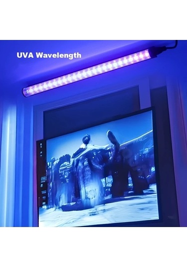 Fastbuy Güçlü Usb Uv Siyah Işık Şeridi T8 - 24 Led Floresan - Parlaklık Ayarlanabilir - Ahşap Aydınlatma Ahşap