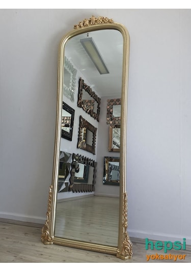 Matmazel Model Platin Altın Renk Varaklı Boy Aynası