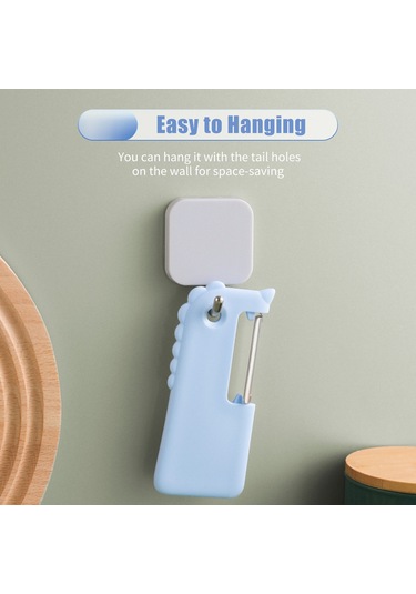 Dofolink Yeşil Paslanmaz Çelik Meyve Sebze Soyucu, El İkili Kullanıma Uygun, Hafif Ve Kolay Temizlenir, Tencereye Uygun Ev Aletleri Bm003 Yeşil