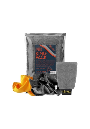 SmartBee Kingpack Mikrofiber Oto Yıkama Bezi Antrasit