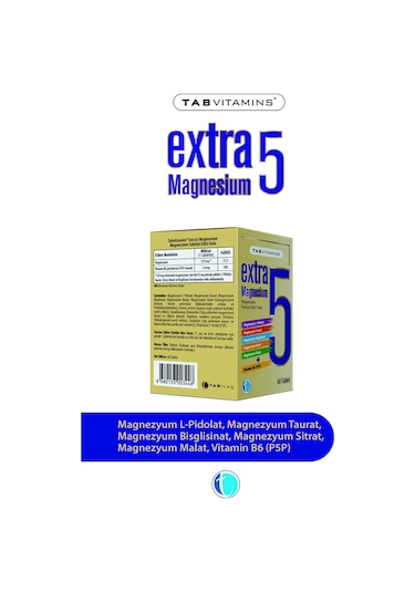 Tabvitamins Extra5 Magnesium 60 Tablet