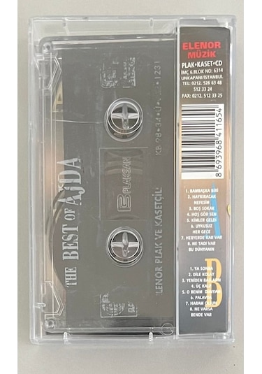 The Best Of Ajda Pekkan Kaset Orjinal Dönem Baskı