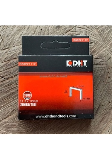 Dht Zımba Teli Boy 12 MM Mekanik Zımba Tabanca Teli Yüksek Kalite En 11.3 MM