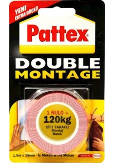 Pattex Double Montaj Bantı 1,5mt 120kg Diğer