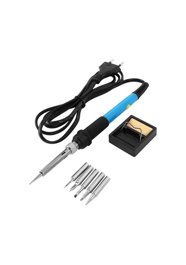 60w 220v Elektrikli Havya Seti, 5 Uçlu Güç Anahtarı Ab Tak