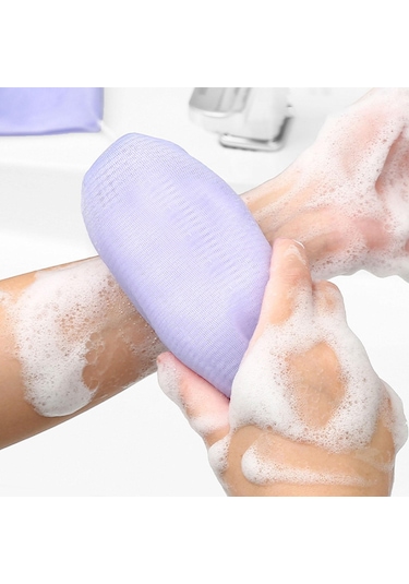 Homyl Sabun Köpüğü Örgü Çanta, Tasarrufu Kese, Banyo Için