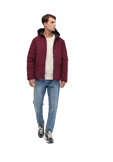 Lumberjack Ml Lucas Coat 1n55 5pr Bordo Erkek Mont Bordo-sıyah