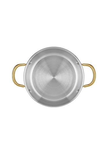 Lüx Pirinç Kulplu Bakır Yumurta Sahanı 16 Cm Bakır