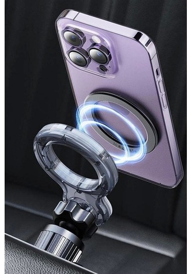 Yulong Magsafe Magnetic Manyetik Havalandırma İçin Araç İçi Siyah