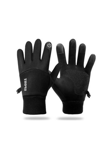 Pazly Kışlık Sıcak Dokunmatik Eldiven, Koşu Bisiklet Sürüş İçin Erkek Kadın L Boy