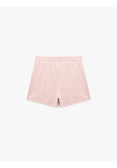 Koton Cepli Beli Bağcıklı Pamuklu Slim Fit Mini Şort Pembe 6sal40004ık Gül