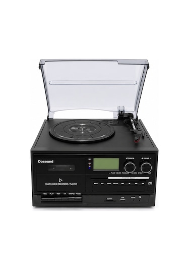 Dosound Tr-17 Ahşap Çok Fonksiyonlu Pikap Kaset Cd Usb Bluetooth Müzik Sistemi 1 Adet