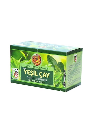 Ege Lokman Yeşil Bitkisel Süzen Poşet Çay 20 x 1.5 G