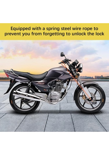 Folinda Bisiklet Motosiklet Elektrikli Araç Antrenmanı 110db Alarmlı Disk Fren Kilitleri Alüminyum Alaşımlı Pil Ve Hat İle Teslim