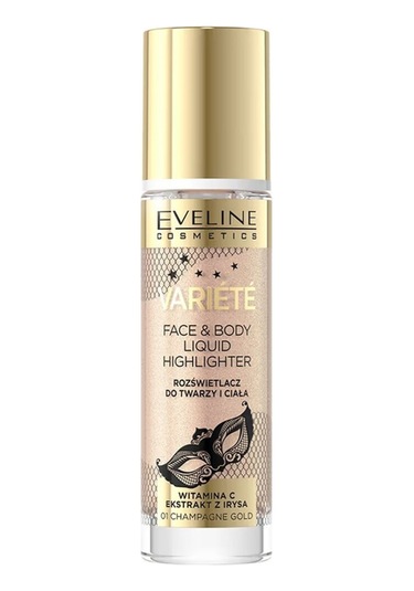 Eveline Cosmetics Variete Likit Vegan Highlighter 01 Champagne Gold 30 ML